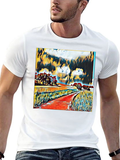 Abstract Landscape Graphic Tee