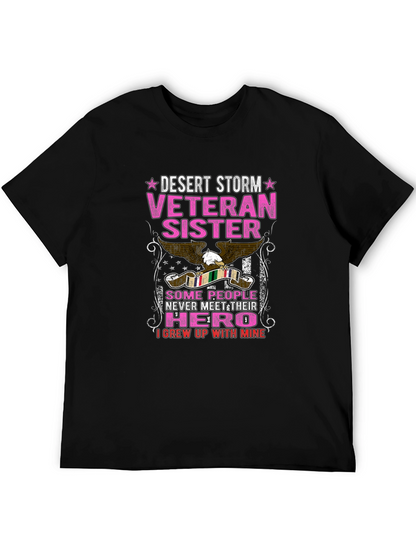 Desert Storm Veteran Sister Graphic Tee