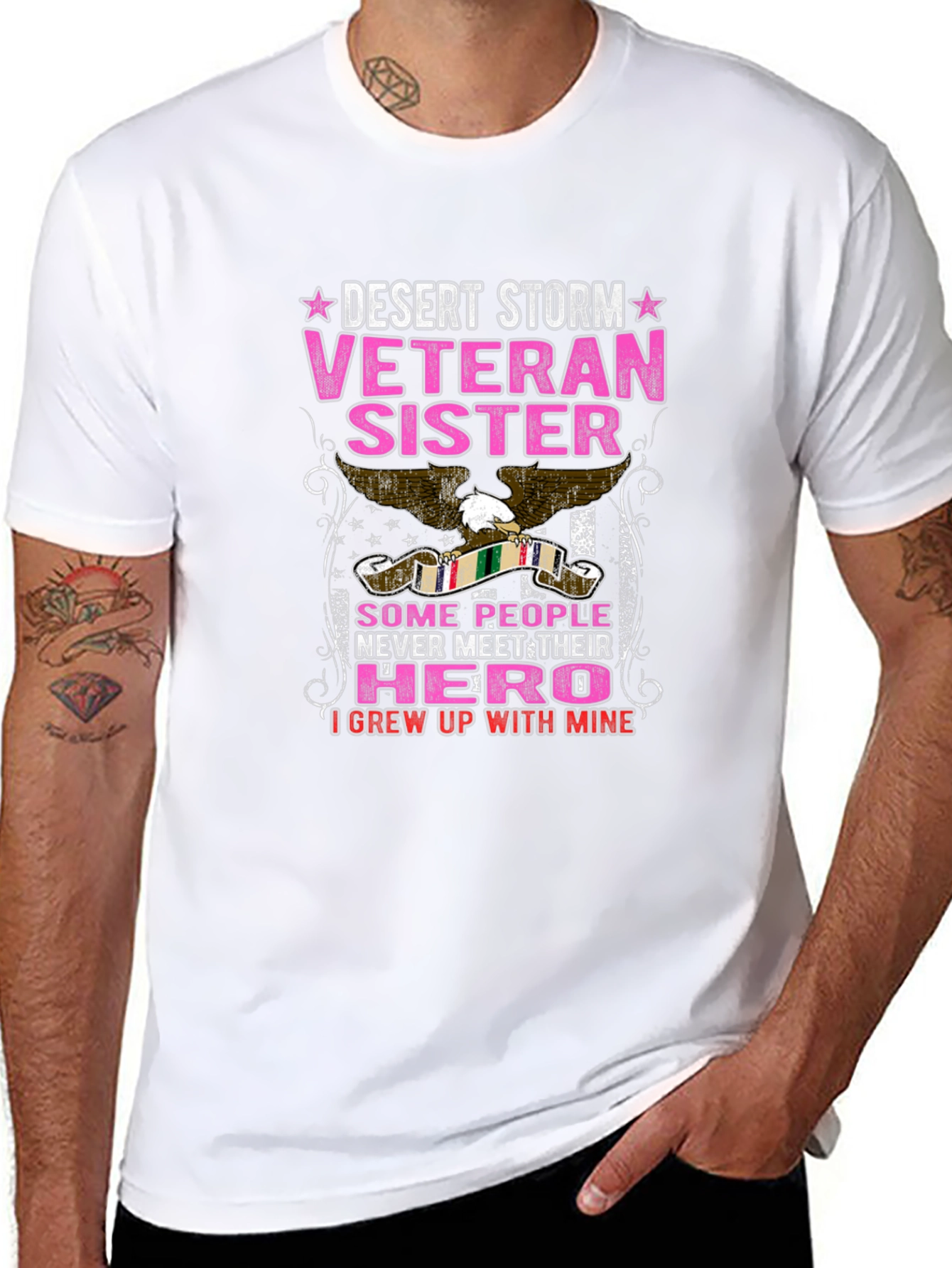 Desert Storm Veteran Sister Graphic Tee