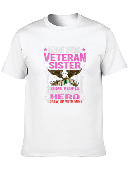 Desert Storm Veteran Sister Graphic Tee