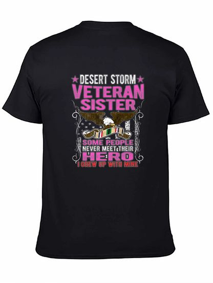 Desert Storm Veteran Sister Graphic Tee