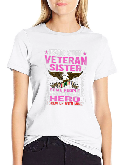 Desert Storm Veteran Sister Graphic Tee