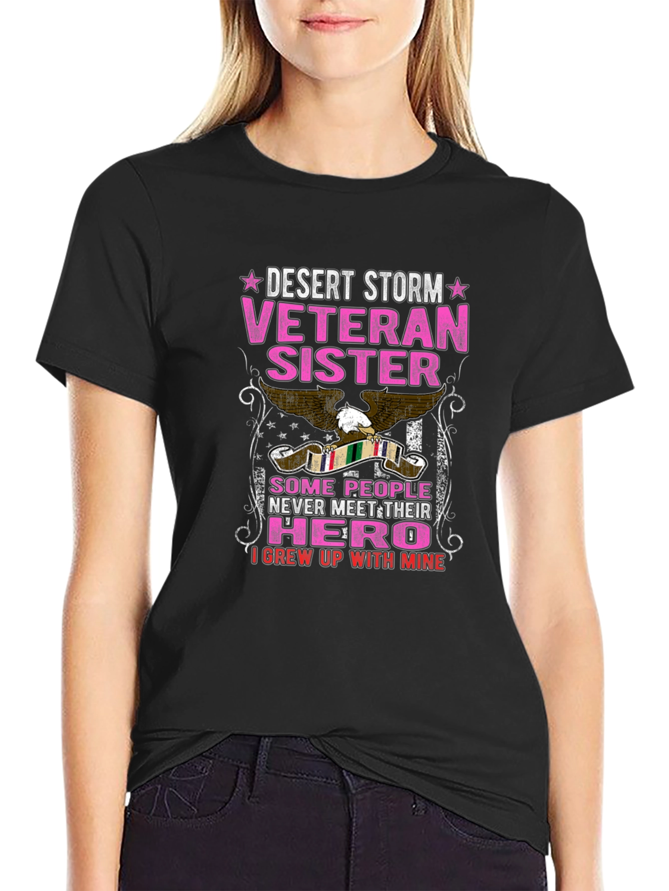 Desert Storm Veteran Sister Graphic Tee