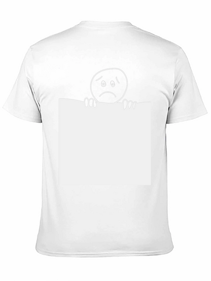 Sad Emoji Graphic Tee - Classic Black