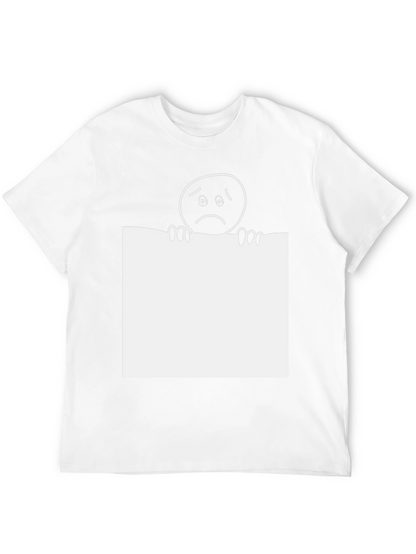 Sad Emoji Graphic Tee - Classic Black
