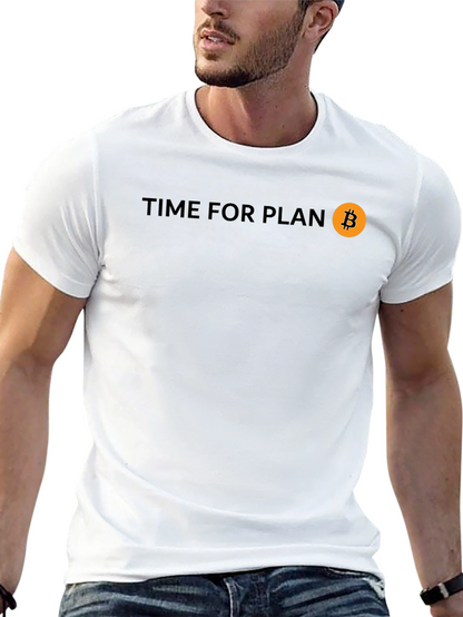 Time For Plan B Bitcoin Black Tee