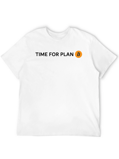 Time For Plan B Bitcoin Black Tee