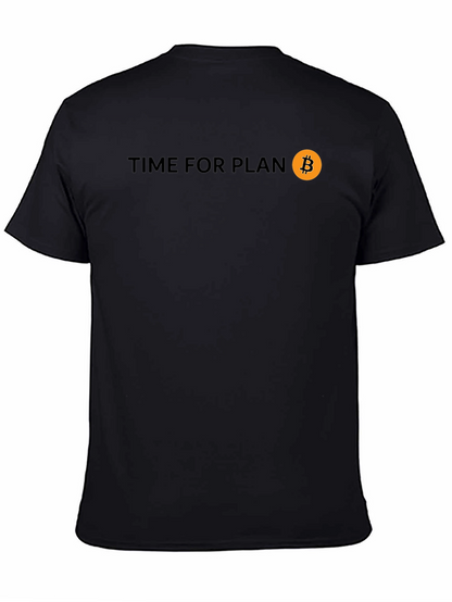 Time For Plan B Bitcoin Black Tee