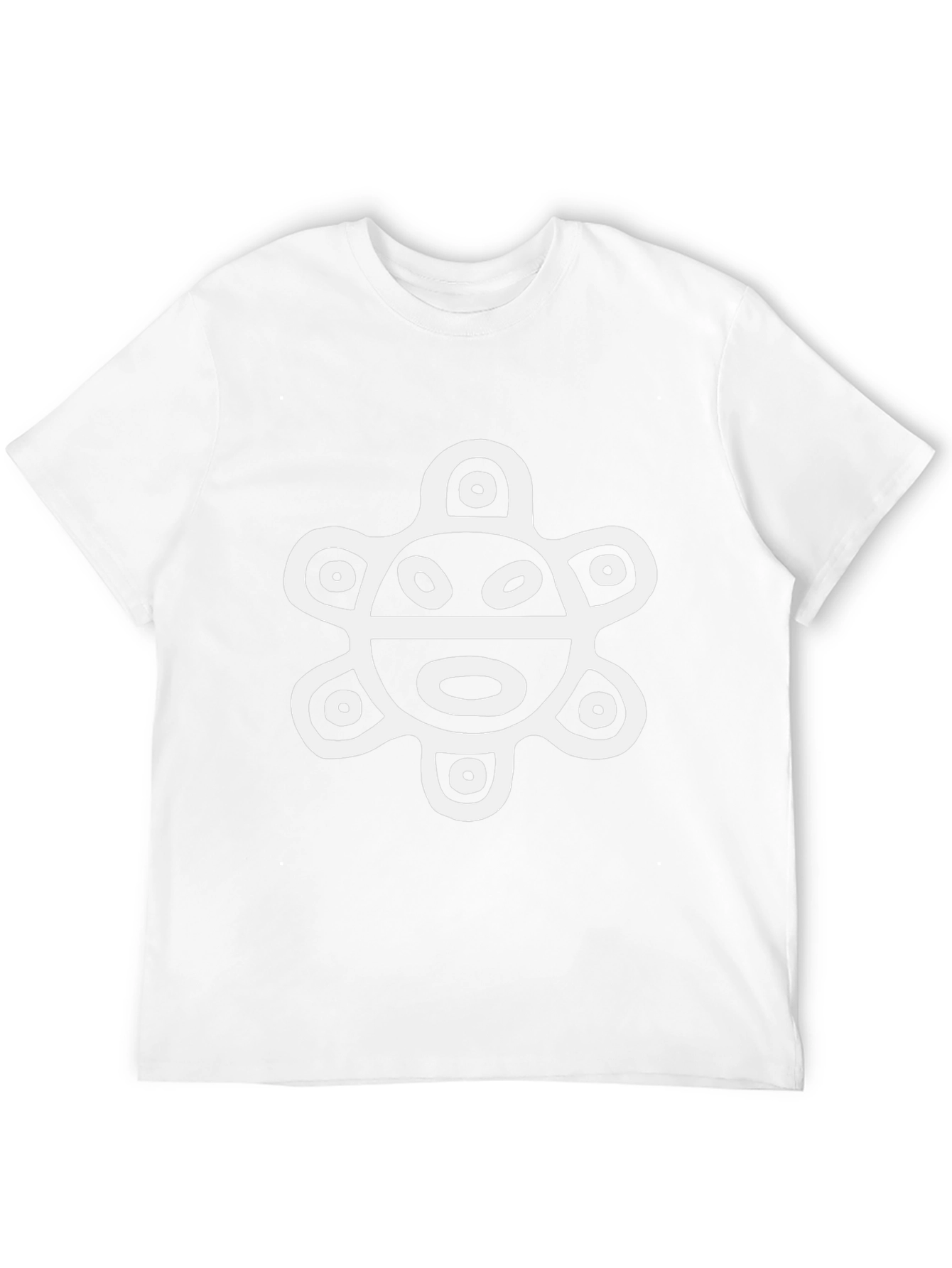 Black T-Shirt with Ancient Turtle Design