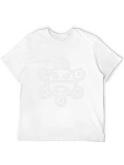Black T-Shirt with Ancient Turtle Design