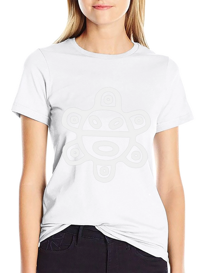 Black T-Shirt with Ancient Turtle Design
