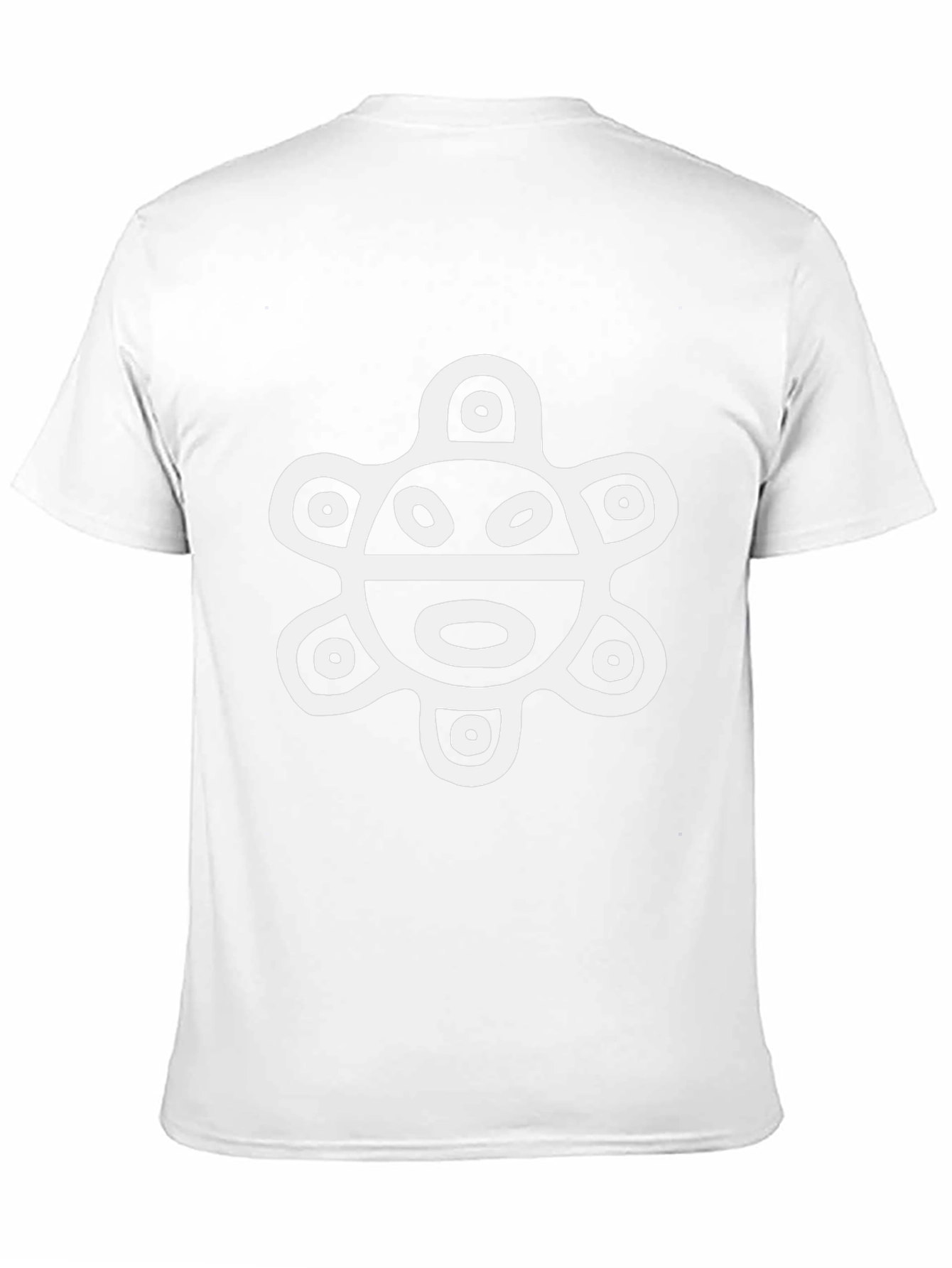 Black T-Shirt with Ancient Turtle Design