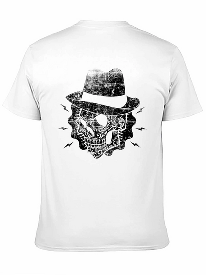 Skull Fedora Black T-Shirt
