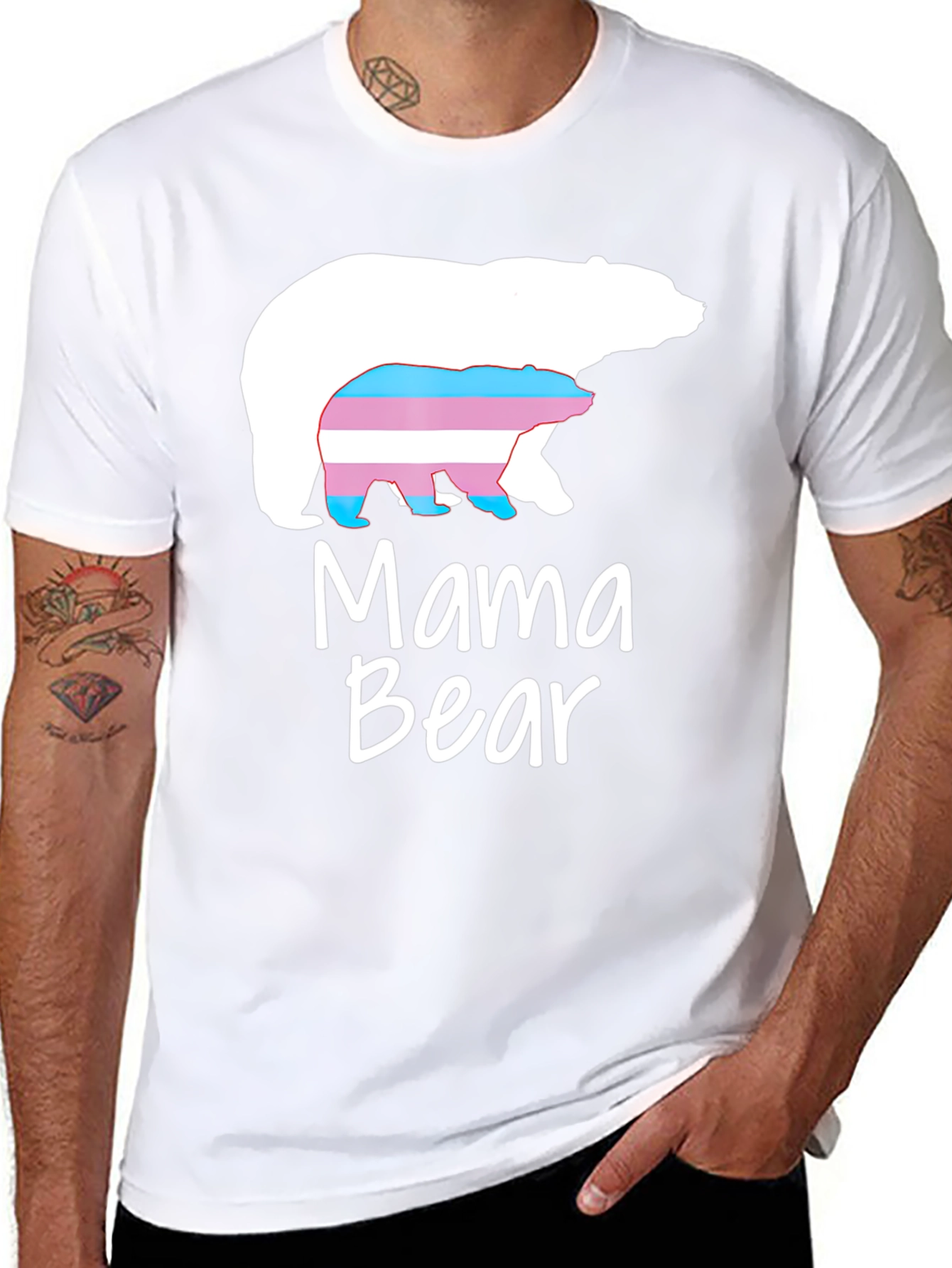Mama Bear T-Shirt - Transgender Pride