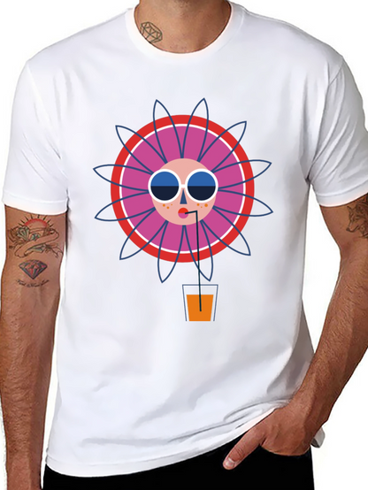 Funky Graphic Tee - Cool Drink Design