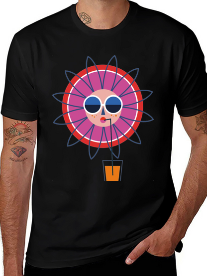 Funky Graphic Tee - Cool Drink Design