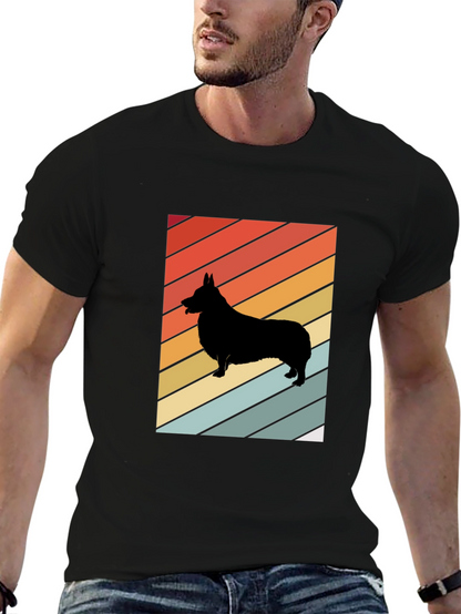 Retro Corgi Silhouette T-Shirt