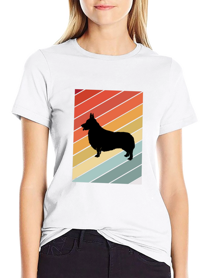 Retro Corgi Silhouette T-Shirt