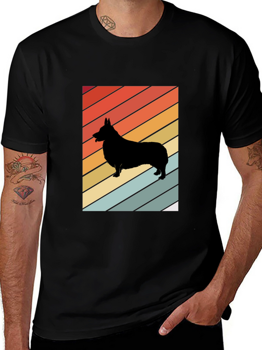 Retro Corgi Silhouette T-Shirt