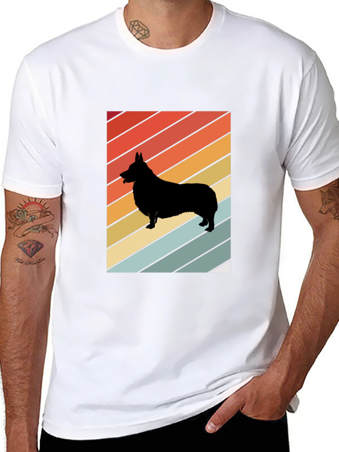 Retro Corgi Silhouette T-Shirt