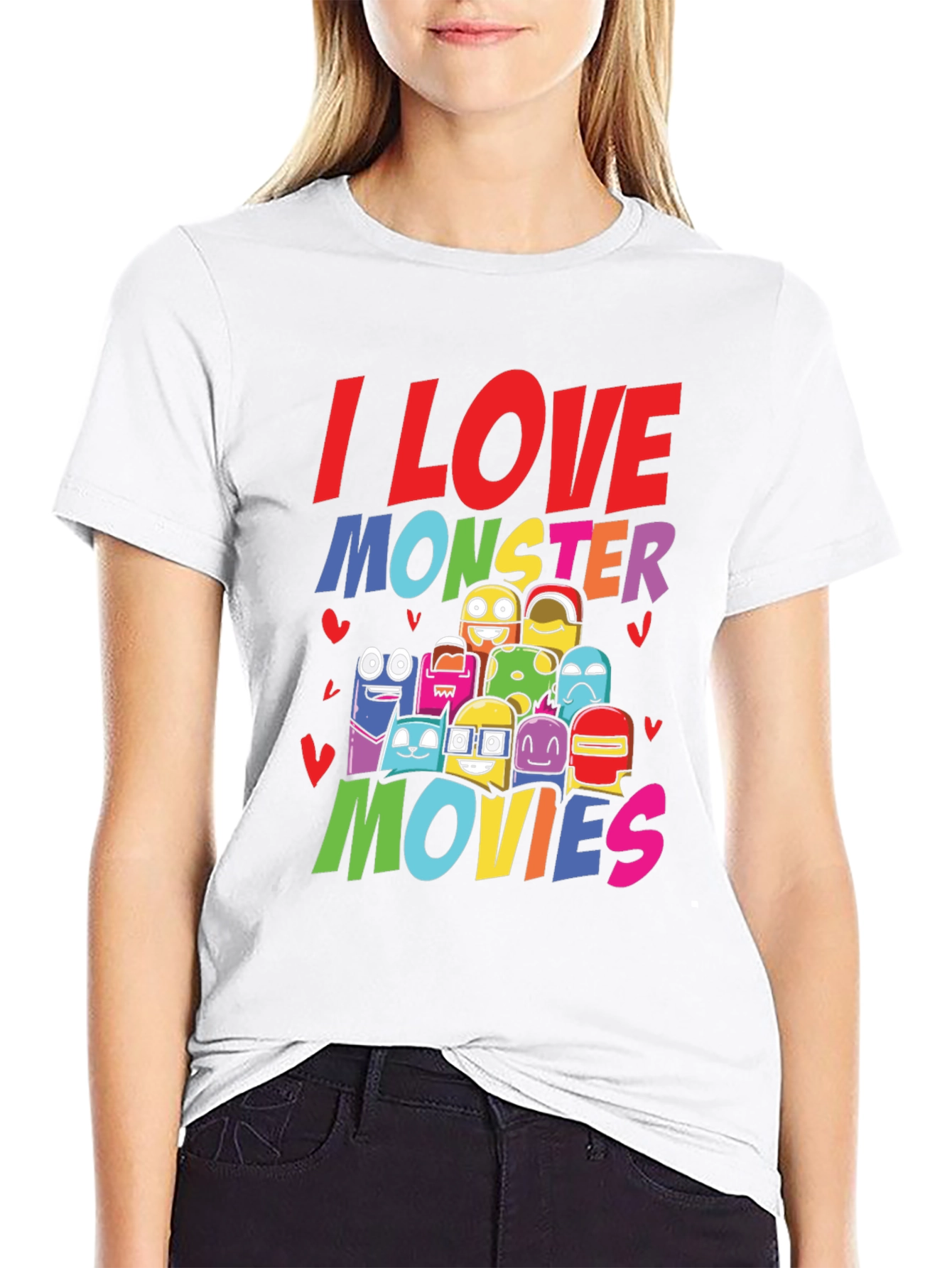I Love Monster Movies Graphic Tee
