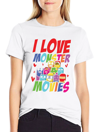 I Love Monster Movies Graphic Tee