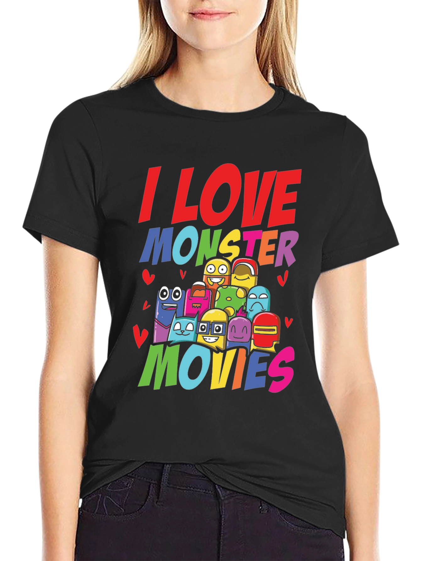 I Love Monster Movies Graphic Tee
