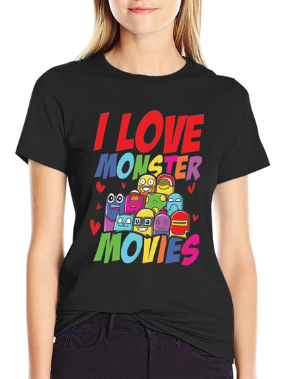 I Love Monster Movies Graphic Tee