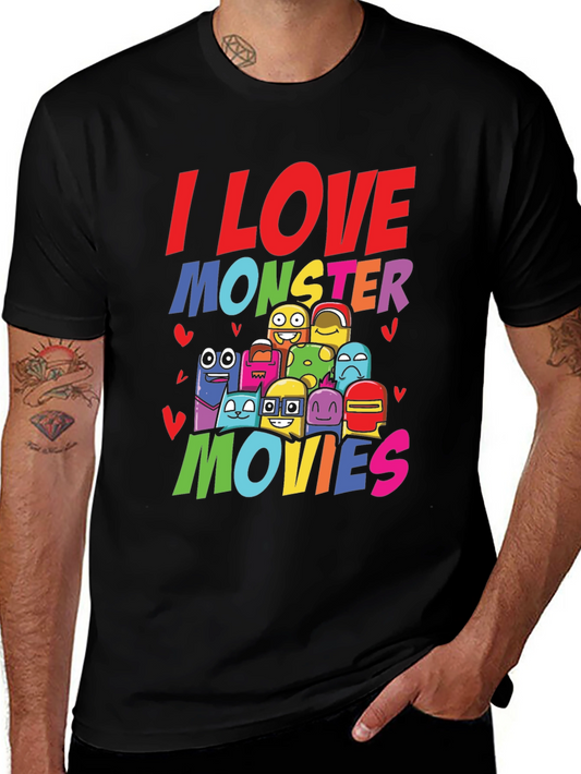 I Love Monster Movies Graphic Tee