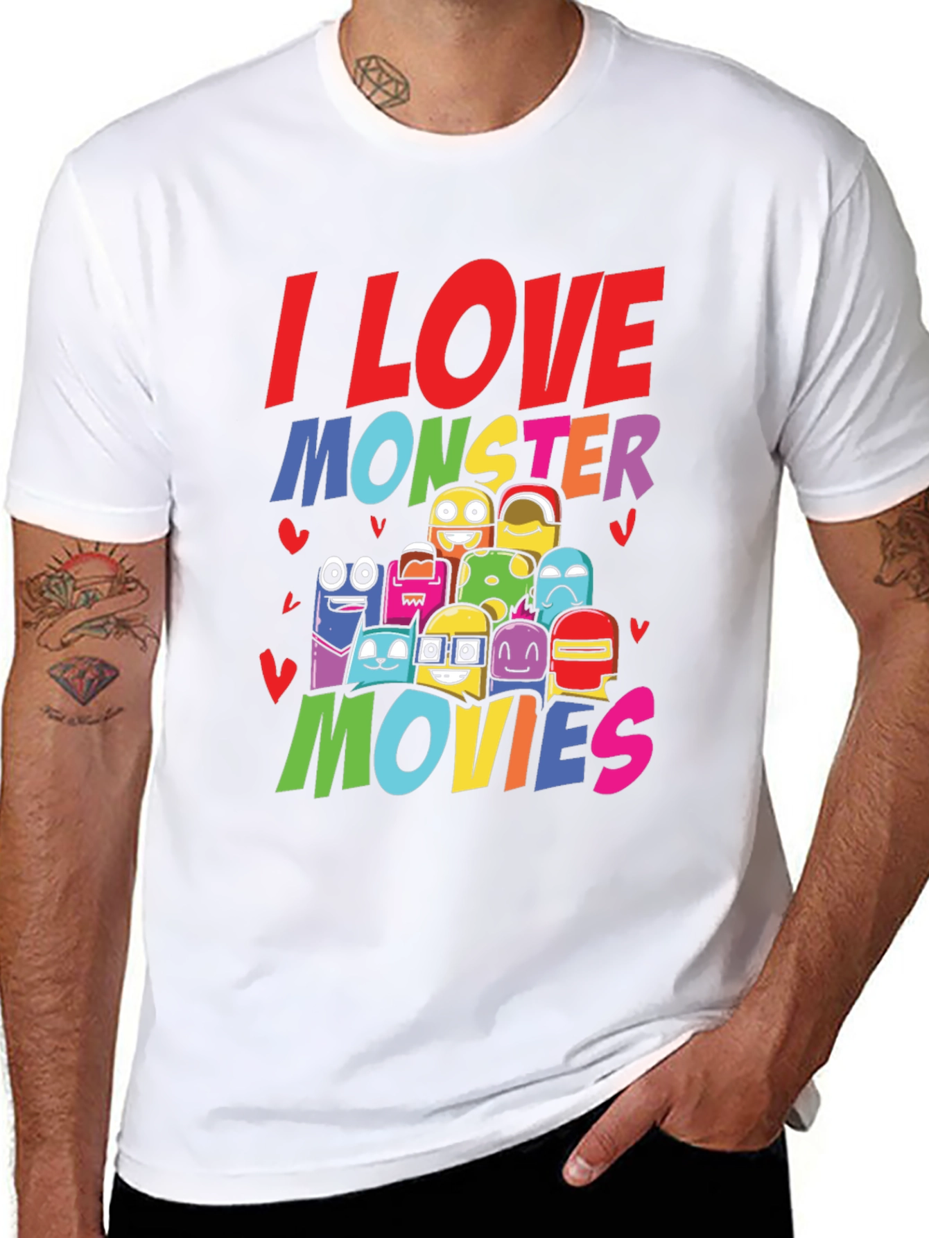 I Love Monster Movies Graphic Tee
