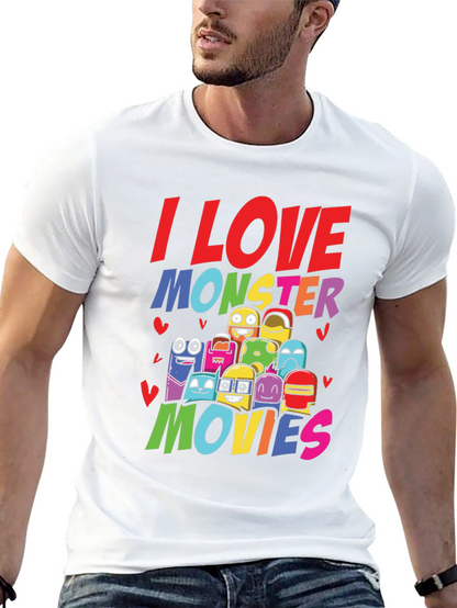 I Love Monster Movies Graphic Tee