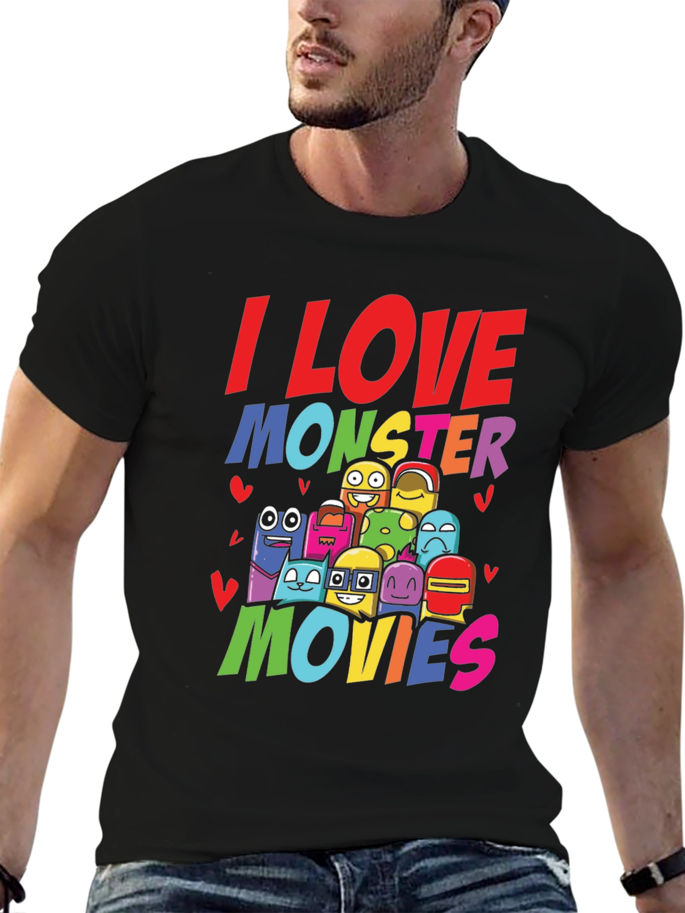 I Love Monster Movies Graphic Tee
