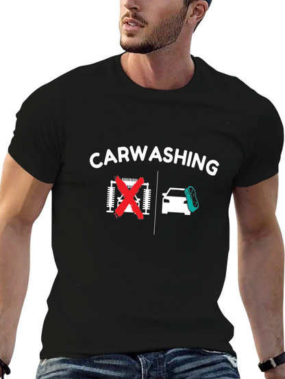 Car Washing T-Shirt - Anti-Automatic Car Wash Humor