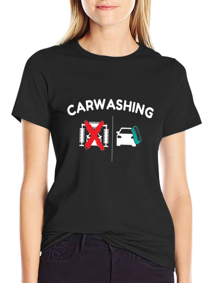 Car Washing T-Shirt - Anti-Automatic Car Wash Humor
