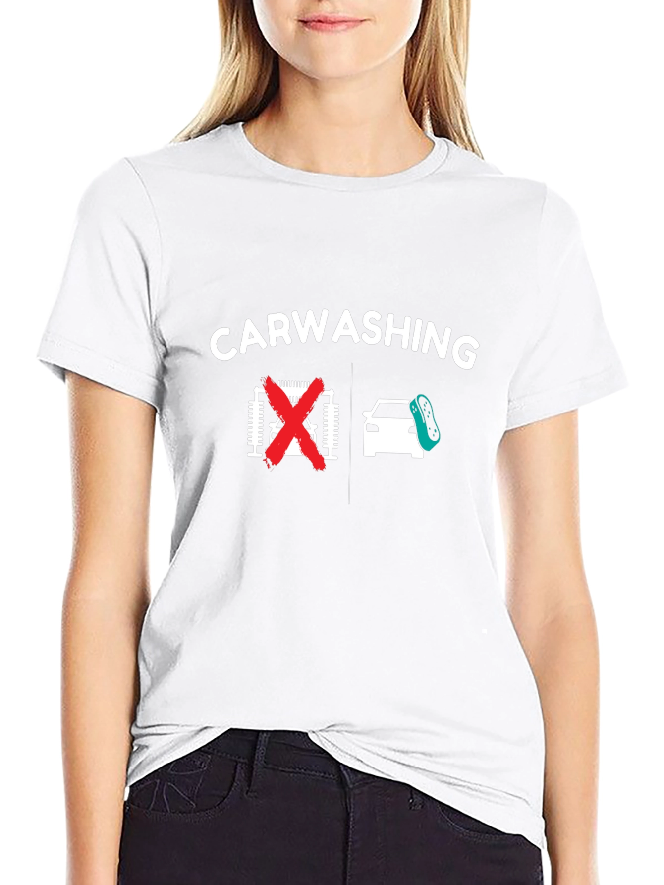 Car Washing T-Shirt - Anti-Automatic Car Wash Humor