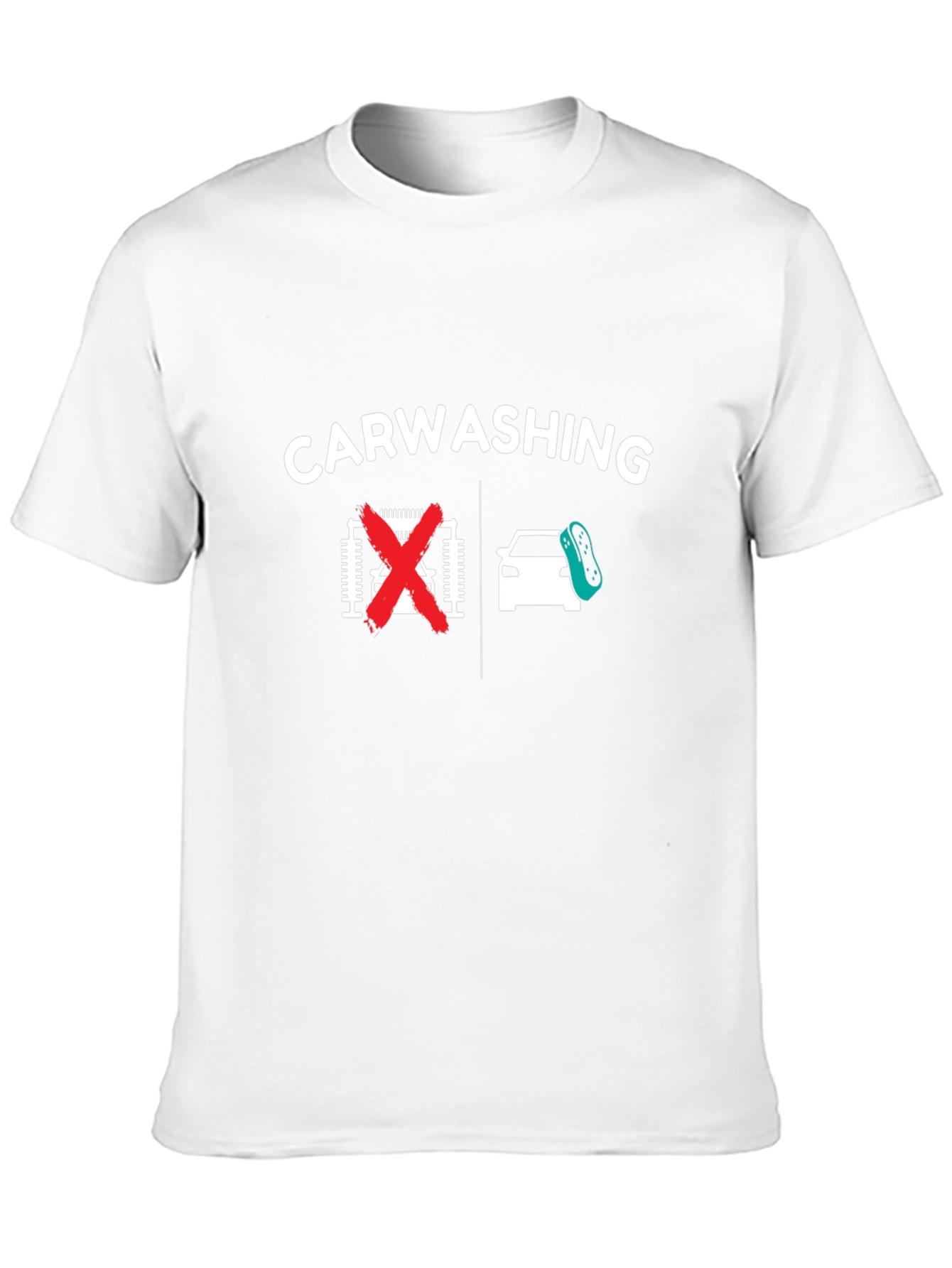 Car Washing T-Shirt - Anti-Automatic Car Wash Humor