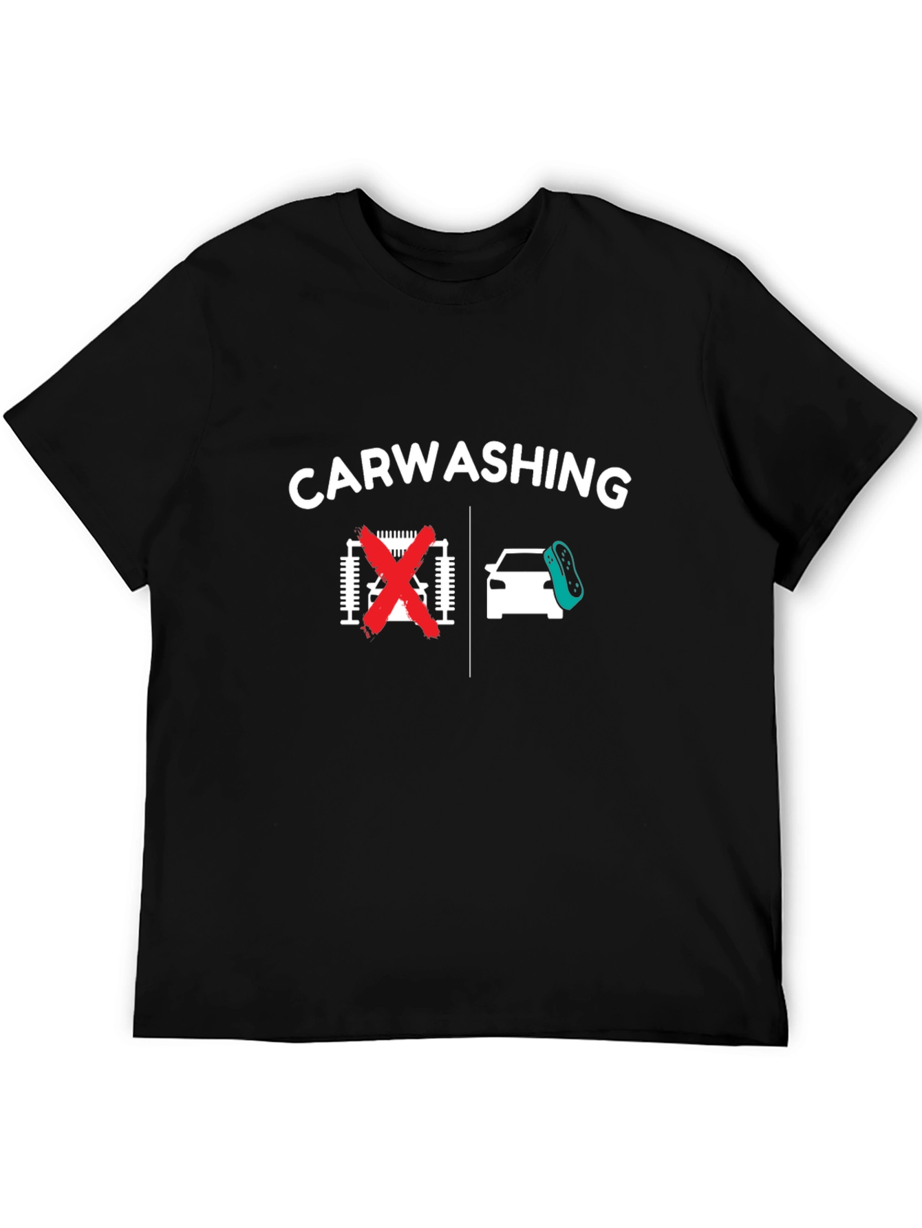 Car Washing T-Shirt - Anti-Automatic Car Wash Humor