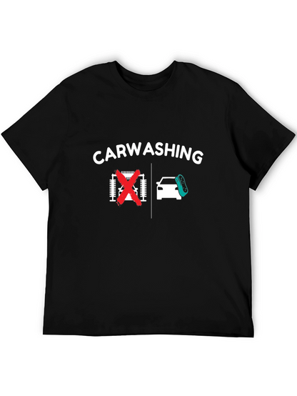 Car Washing T-Shirt - Anti-Automatic Car Wash Humor