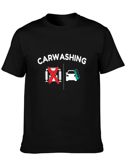 Car Washing T-Shirt - Anti-Automatic Car Wash Humor