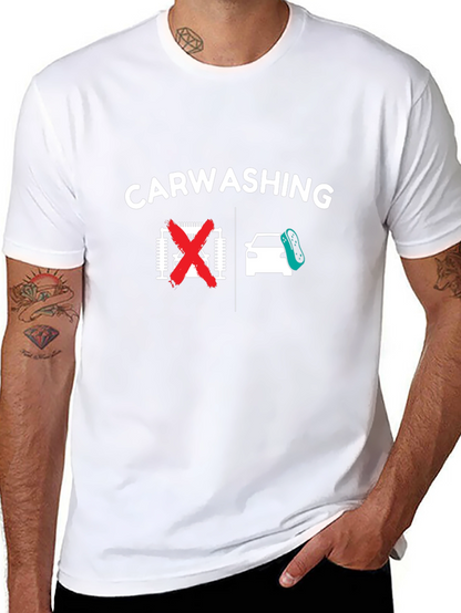 Car Washing T-Shirt - Anti-Automatic Car Wash Humor