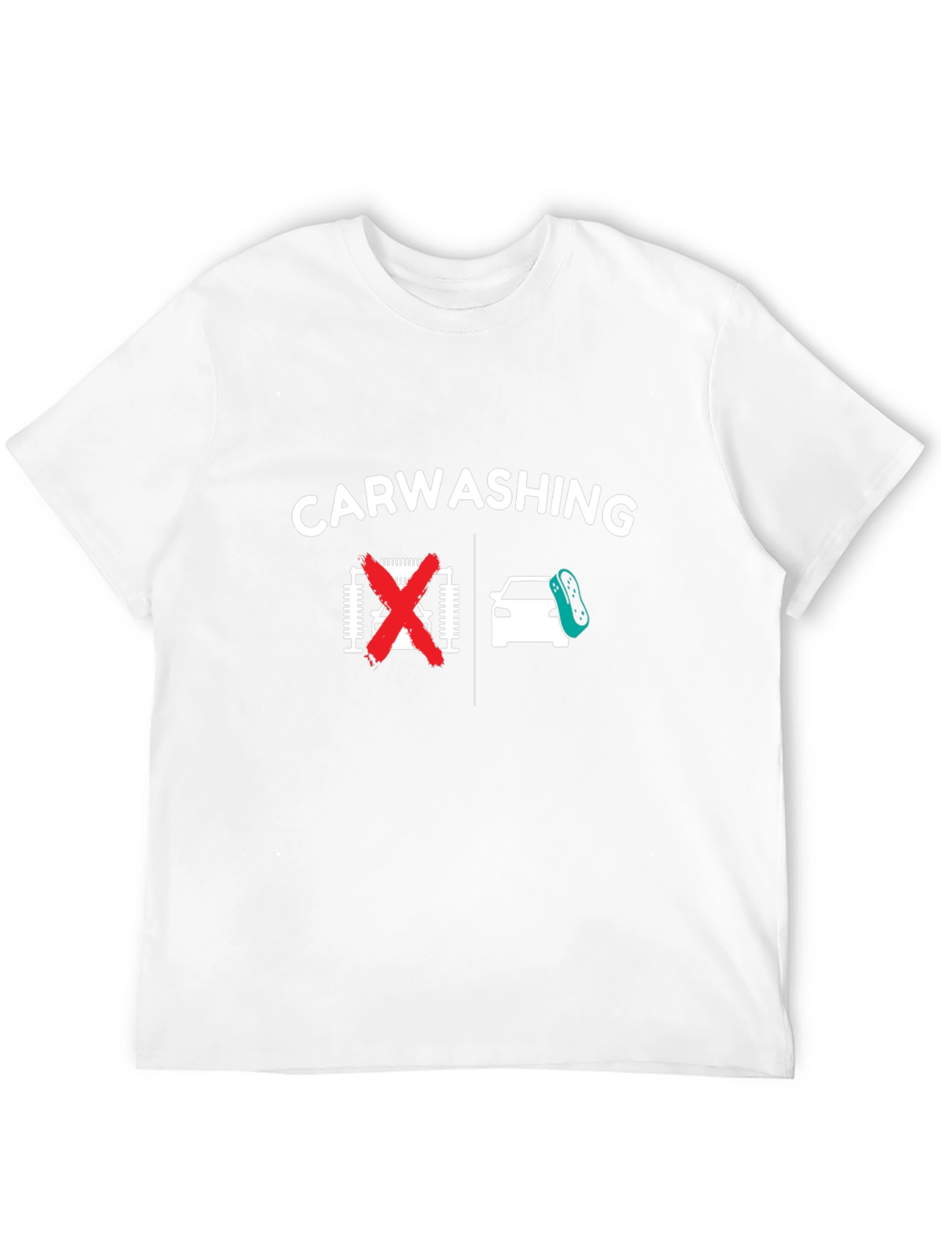 Car Washing T-Shirt - Anti-Automatic Car Wash Humor
