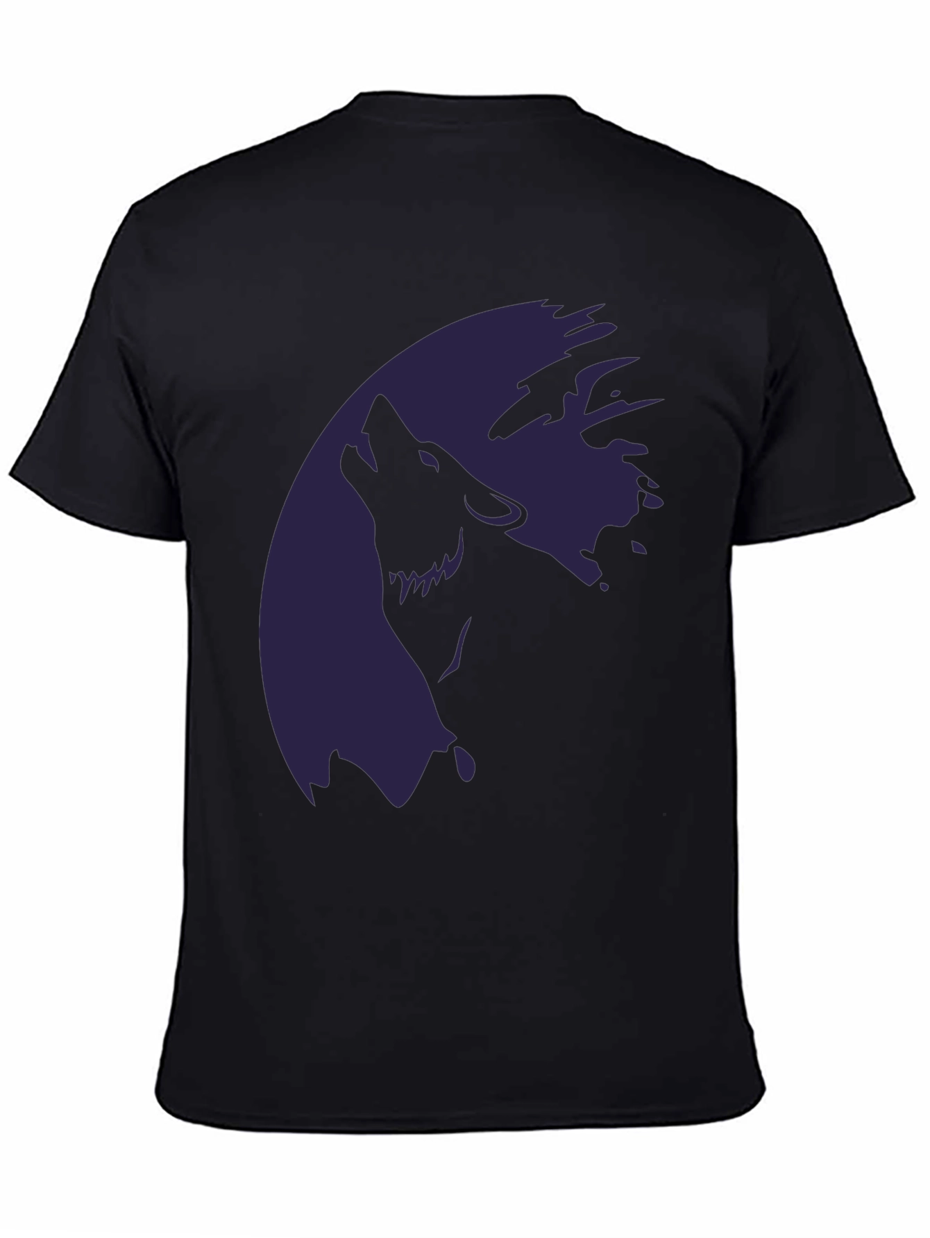 Wolf Moon Graphic T-Shirt - Stylish Dark Tee