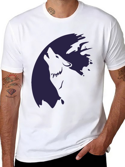 Wolf Moon Graphic T-Shirt - Stylish Dark Tee