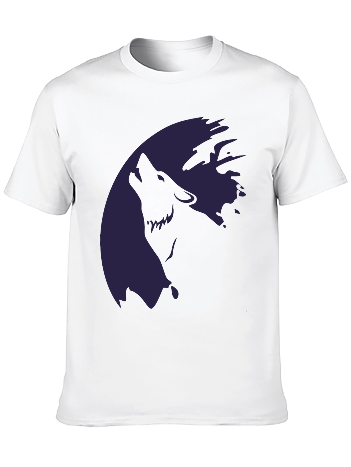 Wolf Moon Graphic T-Shirt - Stylish Dark Tee