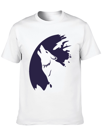 Wolf Moon Graphic T-Shirt - Stylish Dark Tee