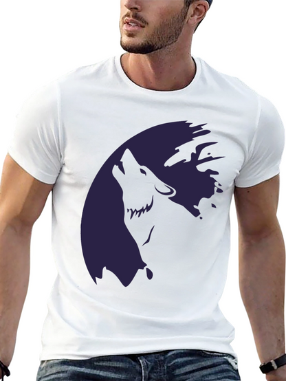 Wolf Moon Graphic T-Shirt - Stylish Dark Tee