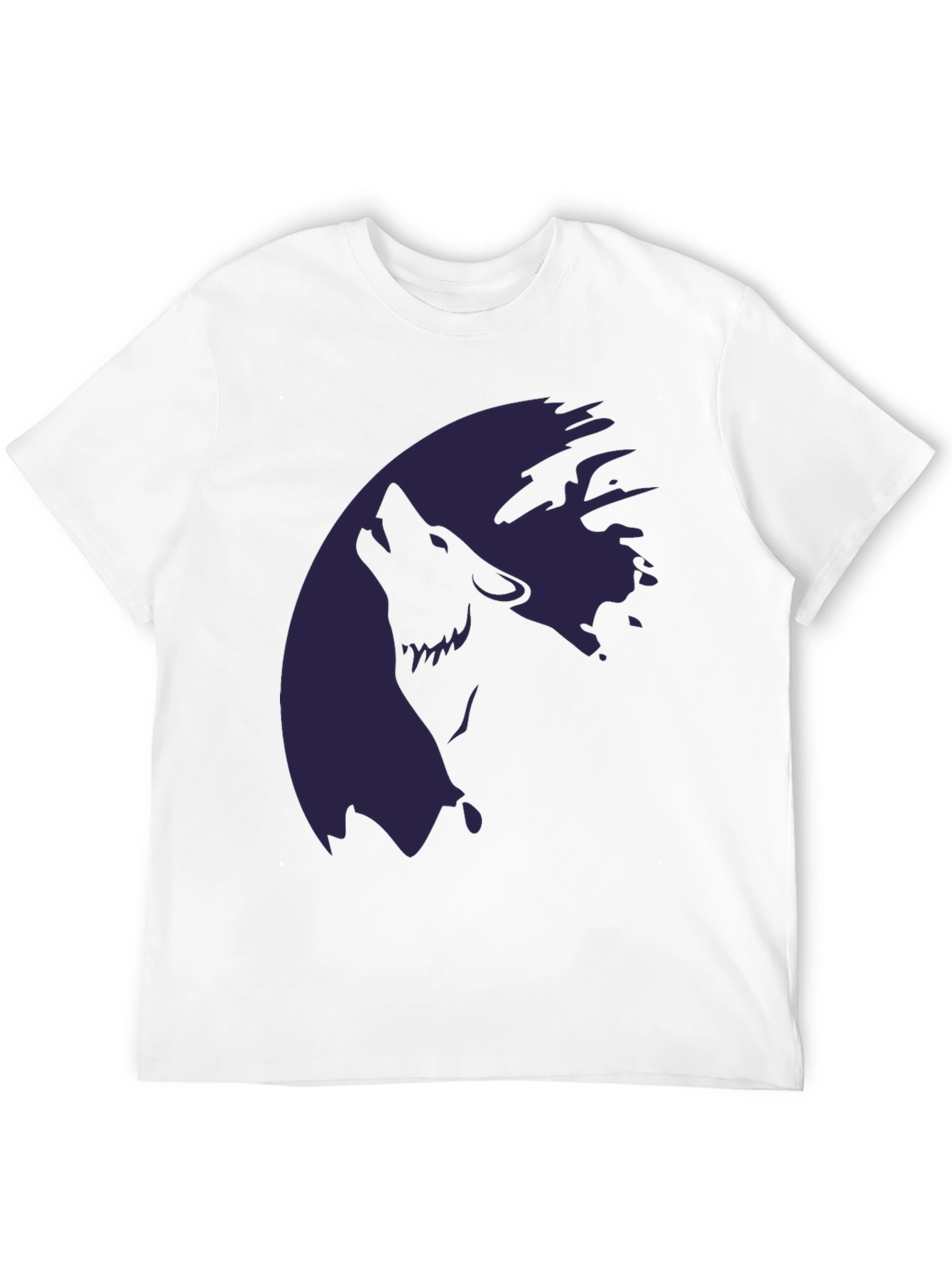 Wolf Moon Graphic T-Shirt - Stylish Dark Tee