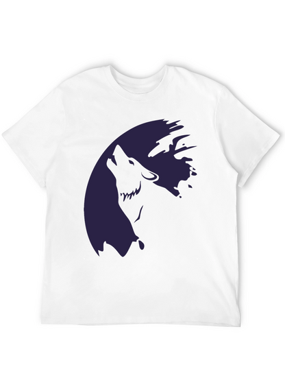 Wolf Moon Graphic T-Shirt - Stylish Dark Tee