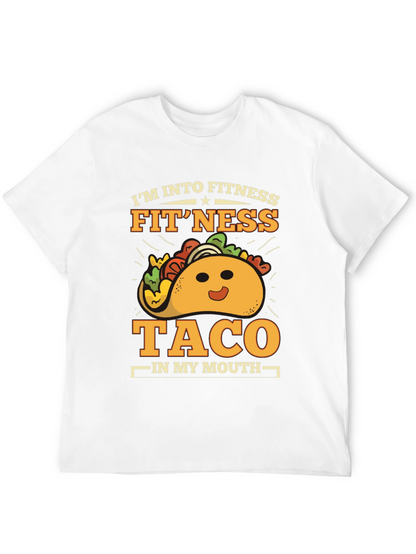 Fitness Taco Graphic T-Shirt - Gym Humor Tee