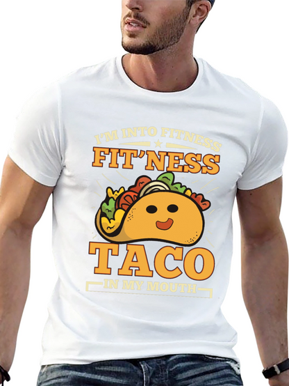 Fitness Taco Graphic T-Shirt - Gym Humor Tee